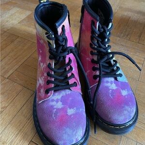 Kids tie die doc martens US Size 12